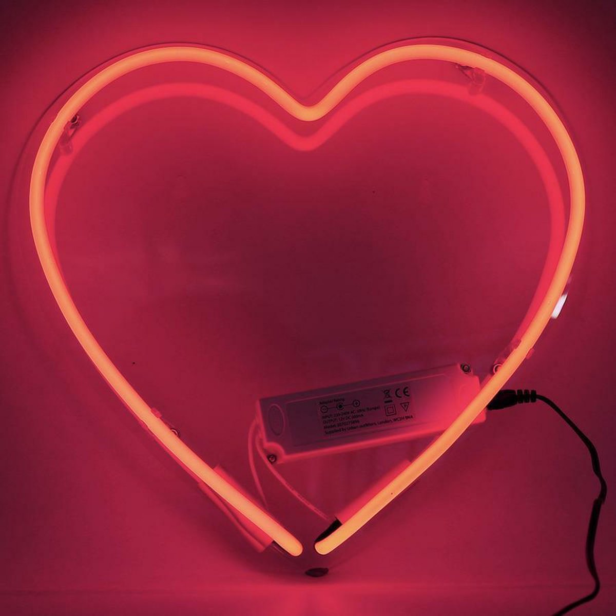 Locomocean wand neon verlichting heart