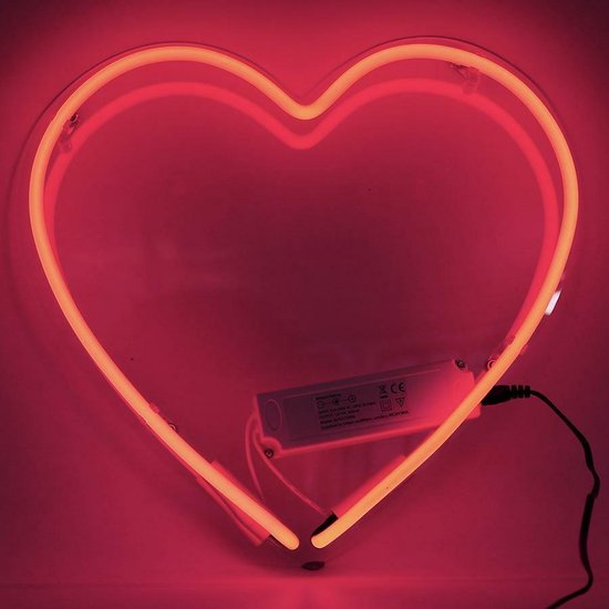 Locomocean wand neon verlichting heart