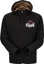 Russell Athletic  - Men Zipthrough Hoody - Gevoerd Vest - S - Zwart