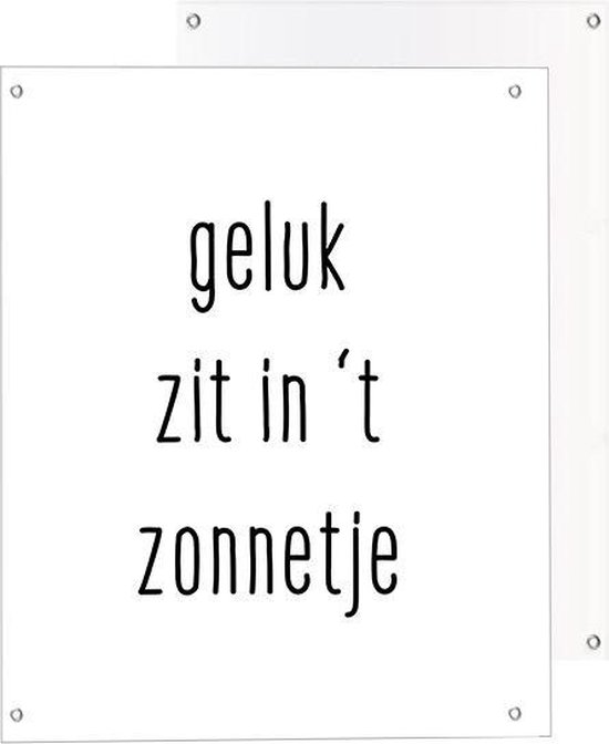 Affiche De Jardin Citation Le Bonheur Est Au Soleil Leger 40 X 50 Cm Afficheguru Bol Com
