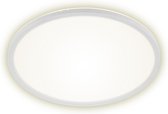 Briloner Leuchten SLIM Plafondlamp - rond - LED - Met Achtergrondverlichting -22 W -  Ø42cm - Wit