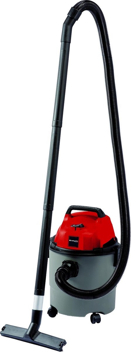 Einhell Nat-/ Droogzuiger TE-VC 1925 SA (ECO-technologie, 800 W, 25 L, ventilatoraansluiting, luchttekortregelaar, accessoirehouder, incl. Tapijt/gladde vloer combizuigmond, 3m slang, telescoopbuis), zilver