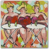 Schilderij - Zomers genieten