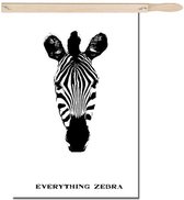 Schilderij - Everything Zebra