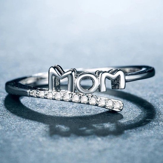 MOM Ring | Ringen Dames | Moederdag Cadeau | Moederdag Cadeautje | Moeder |  Zilver kleurig | bol.com