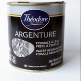 Theodore-Argenture-Binnen-zilverkleurige decoratieve verf op basis van gepigmenteerde acrylhars in water vormige fase.-125ml