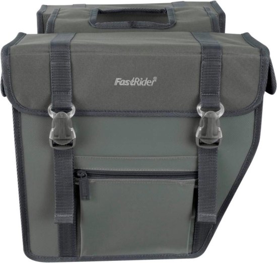 FastRider Hybride - Dubbele Fietstas - 24 L - Grijs — afbeelding 2