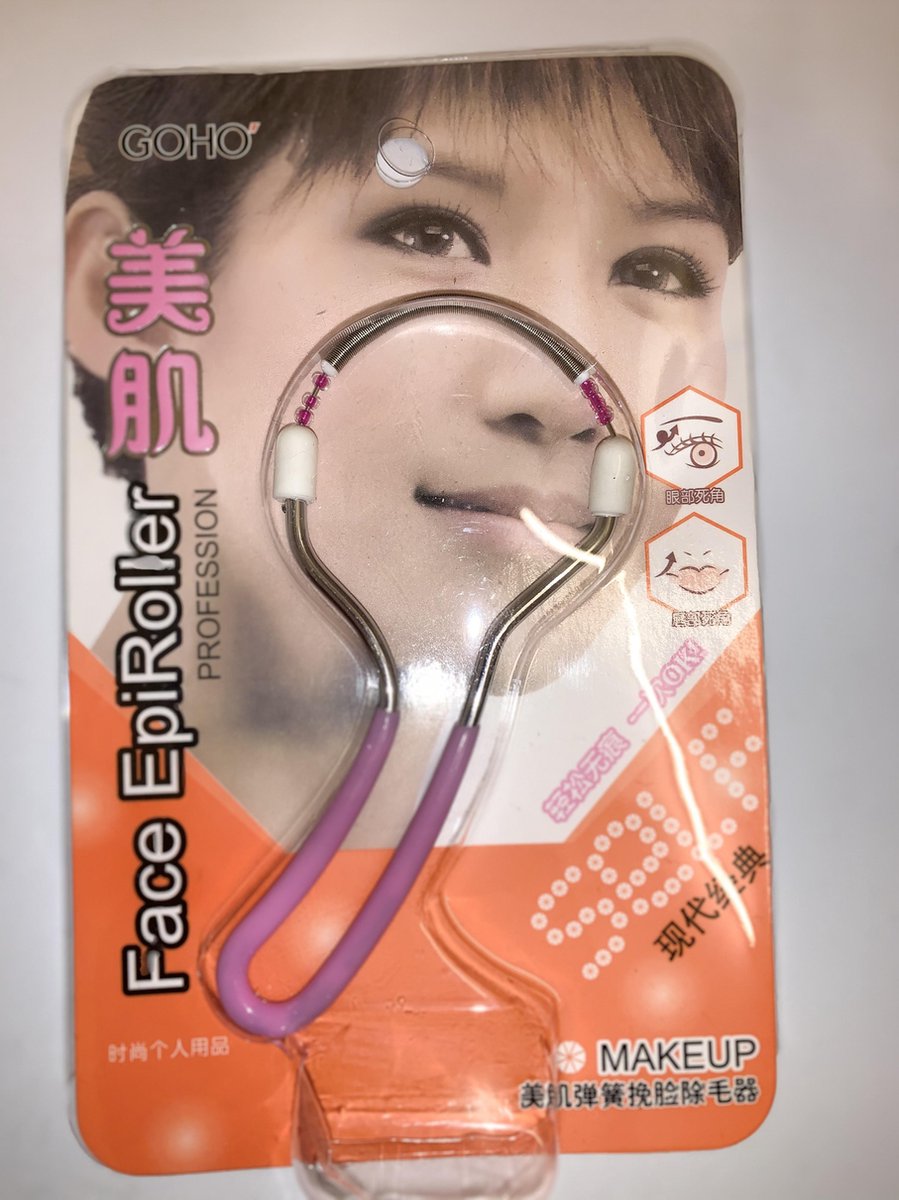 face epilator roller/ gezichtsontharing handmatig