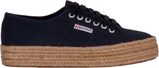 Superga Dames Lage sneakers Cotropew - Blauw - Maat 38 | bol.com