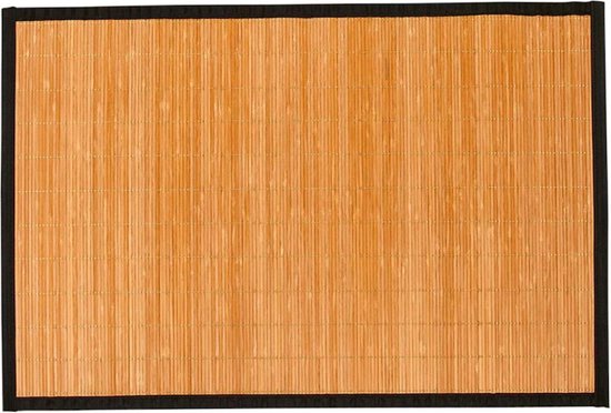 Tapis en Bambou Nature 200x300 cm Naturelle Salon Cuisine