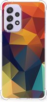 Hoesje maken Geschikt voor Samsung Galaxy A33 GSM Hoesje met doorzichtige rand Polygon Color
