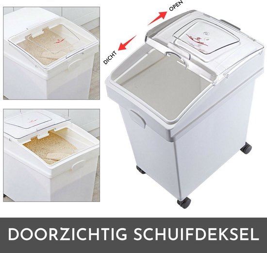 Rijst Opbergcontainer - Stofvrije Opbergbak Voor Huisdierenvoer