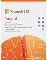 MICROSOFT 365 Personal - 1 gebruiker - pc of Mac - abonnement van 1 jaar