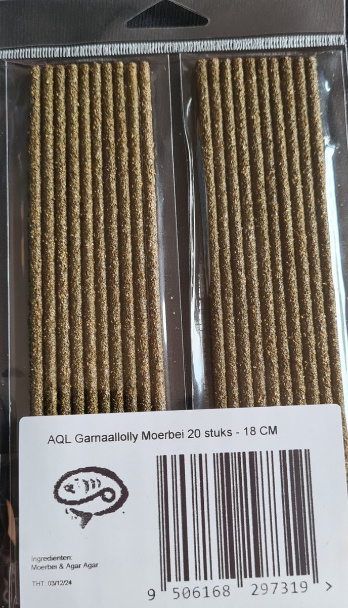 AQL : Garnalen lolly : Moerbei Garnalen lolly's 18cm 20 stuks