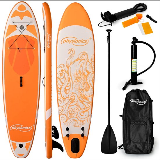 Stand Up Paddle Board – SUP-Board 320cm Oranje Kraken – Complete Set