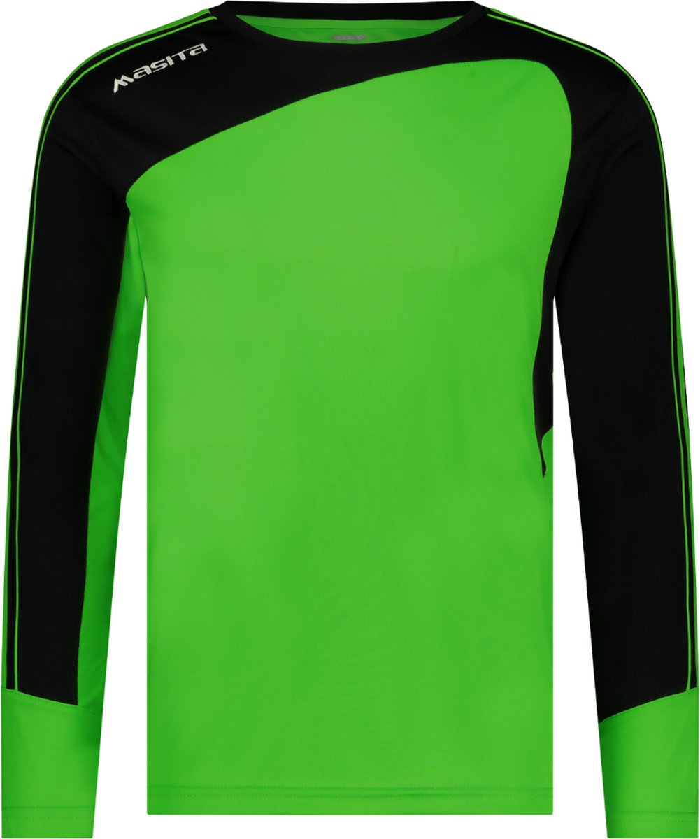 1001x1200.jpg Masita | Keepersshirt Forza - Heren - Dames - Kind - Ademend Vochtregulerend Quick-Dry Technologie - NEON GREEN/BLAC - 140 - Afbeelding 1