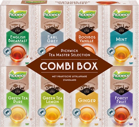 Pickwick Tea Master Selection Combi Box Thee assortiment 8x25x
