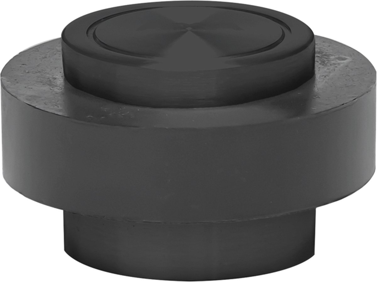 AXA Deurstopper (model FS48) Mat zwart RVS met rubber: Vloermontage.