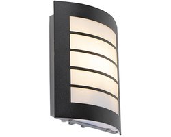 QAZQA miro - Moderne Wandlamp voor buiten - 1 lichts - D 65 mm - Zwart - Buitenverlichting