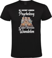 Klere-Zooi - Psycholoog Wandelen - Heren T-Shirt - XXL