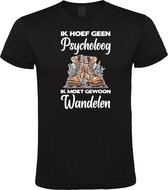 Klere-Zooi - Psycholoog Wandelen - Heren T-Shirt - 4XL