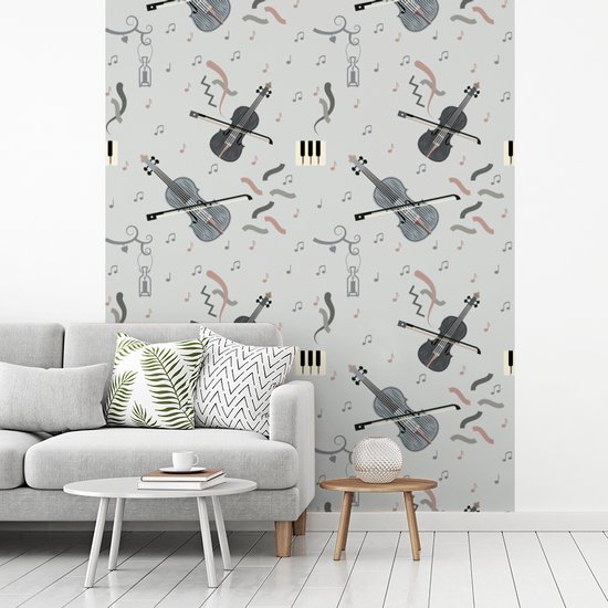 Papier Peint - Motifs Papier peint photo - Musique - Violon - Largeur 180 cm x Hauteur 220 cm