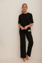 NA-KD Patch Detail Ribbed Pants Dames Broek - Maat M