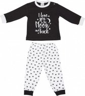 babypyjama zwart/wit maat 50/56