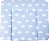 aankleedkussen Wolken 85 x 75 cm polykatoen blauw