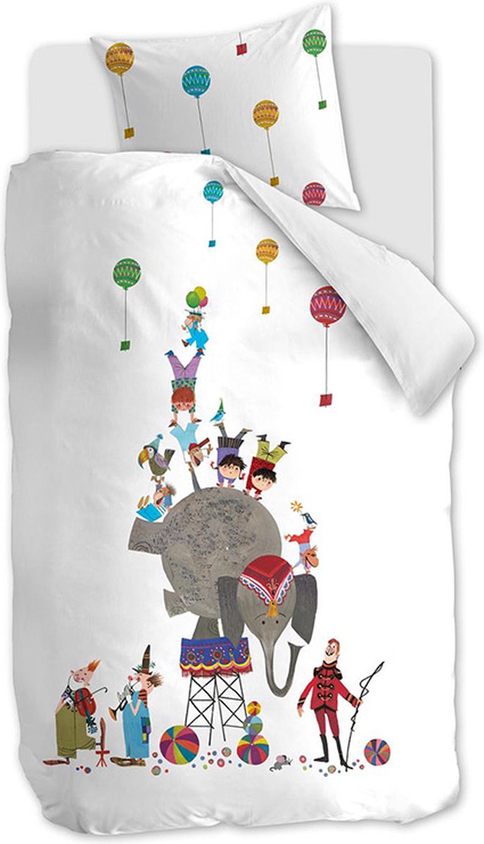 Beddinghouse x Fiep Amsterdam Circus Fiep dekbedovertrek - Eenpersoons - 140x200/220 - Multi