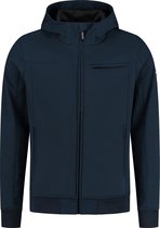 Ballin Amsterdam -  Heren Regular Fit Softshell  Jas  - Blauw - Maat L