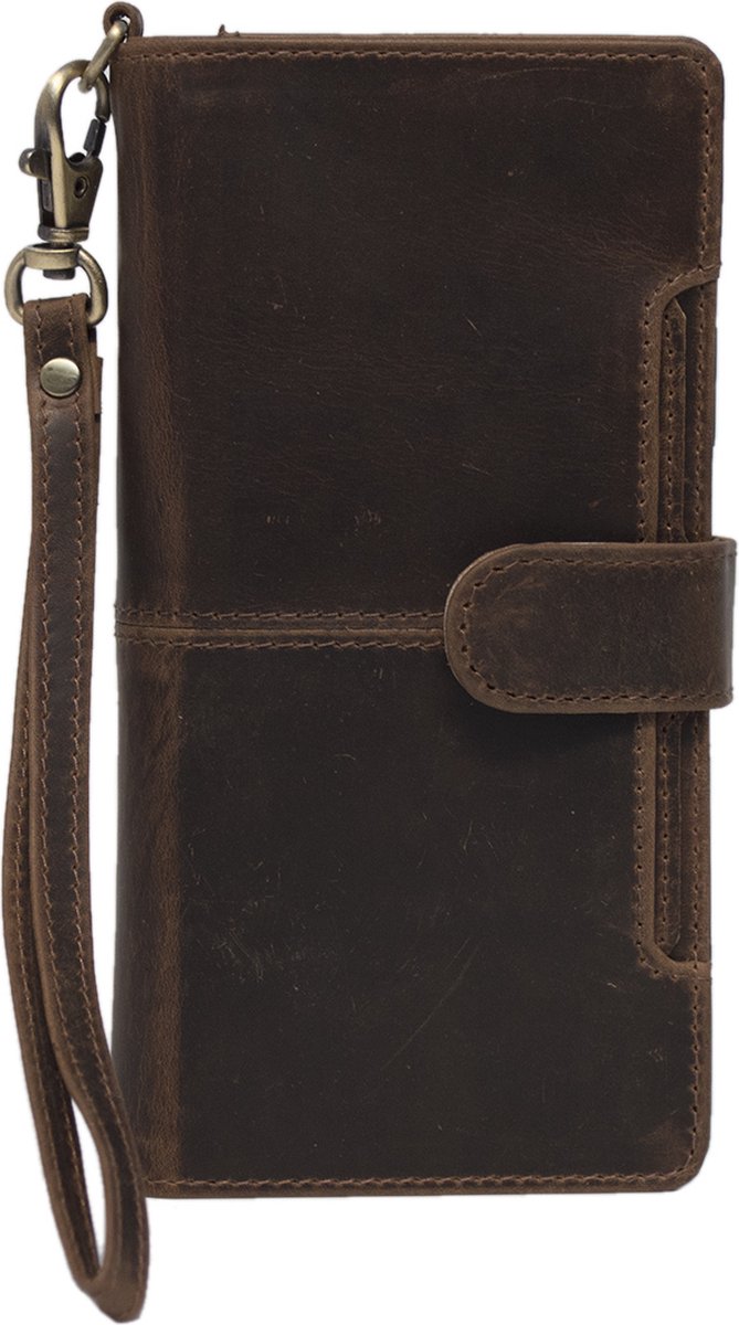 Hoesje iPhone 12 Pro Bruin Leer – iPhone 12 Pro Hoesje – Leren Hoesje iPhone 12 Pro – Bookcase Hoesje iPhone 12 Pro - Arrigo