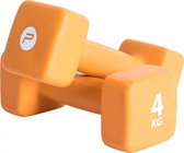 Pure2Improve Dumbbellset - 4 kilo - Neopreen - Oranje - 2 Stuks