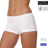Brubeck Ladies Underwear Boxer Shorts - Coton élastique sans couture - Lot de 2 - Blanc - XL