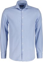 Ledûb Overhemd - Modern Fit - Blauw - 3XL Grote Maten