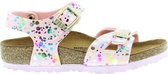 Birkenstock Rio Kids Sandalen Confetti Rose Narrow-fit | Roze | Microvezel | Maat 33