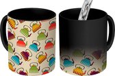 Magische Mok - Foto op Warmte Mokken - Koffiemok - Design - Retro - Theepot - Kleuren - Magic Mok - Beker - 350 ML - Theemok