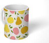 Mok - Koffiemok - Fruit - Appel - Patronen - Mokken - 350 ML - Beker - Koffiemokken - Theemok