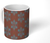 Mok - Koffiemok - Patroon - Design - Bruin - Mokken - 350 ML - Beker - Koffiemokken - Theemok