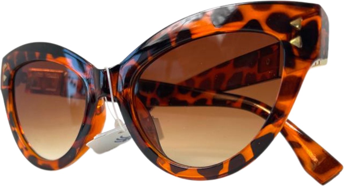Dames Zonnebril - Zonnebrillen - Cat eye stijl - UV4000 - Luipaard kleur