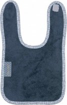 slabbetje 36 x 23 cm bamboe/polyester blauw