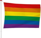 LGBTQ - Regenboog vlag 90x150 cm (LGBTQIA+, pride, love, LHBTI+, LHBTIQA+, gay, trans, bi, lesbo, homo)