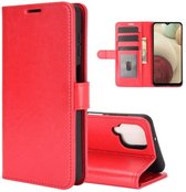 Samsung Galaxy A12 (SM-A125F) - Bookcase Rood - Portefeuille - Magneetsluiting