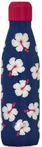 thermosfles Flowers 500 ml RVS blauw