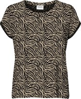 Vero Moda VMAVA PLAIN SS TOP MULTI AOP NOOS GA Dames T-shirt - Maat L
