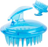 2 Stuks Siliconen Haarborstel - Anti-roos - Hoofdhuidverzorging - Massageborstel - Gezond Haar - Blauw