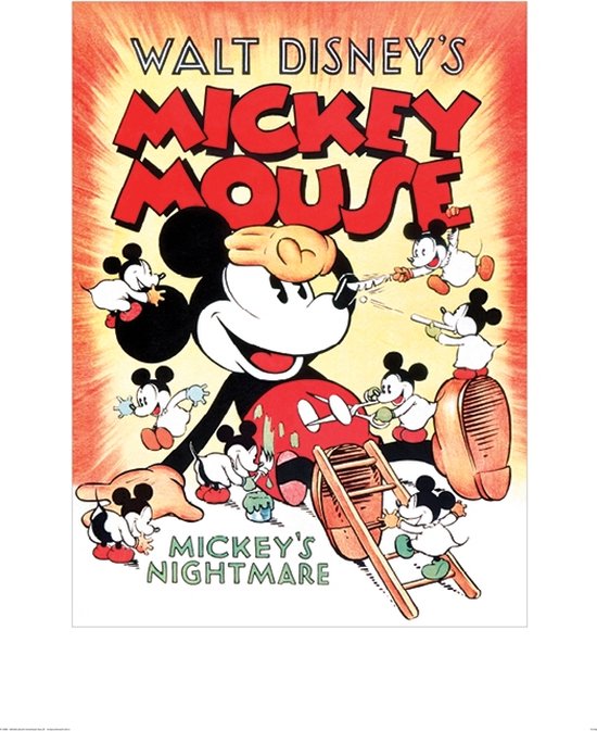 Mickey Mouse Mickey's Nightmare Art Print 60x80cm | Poster