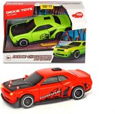 Dickie Toys Dodge Challenger SRT Hellcat Auto + Licht en Geluid Assorti
