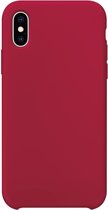 Apple iPhone X Hoesje - Xqisit - Serie - Siliconen Backcover - Rood - Hoesje Geschikt Voor Apple iPhone X