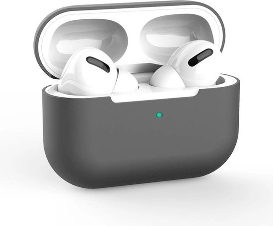 AirPods Pro Hoesje – Donkergrijs - Siliconen Beschermende Case